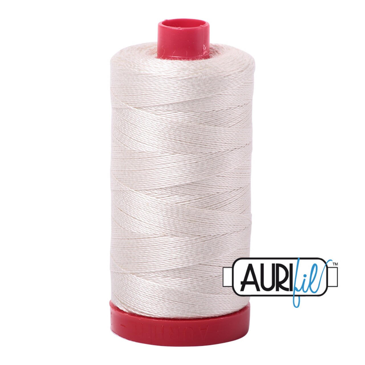 Silver White (2309) | 12wt Large Spool (325M / 356Y) | Aurifil Thread